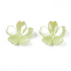 Spray Paint ABS Plastic Imitation Pearl Beads&nbsp;X-MACR-N013-002
