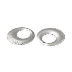 変色しない304ステンレススチールペンダント  ラウンドリングチャーム  ステンレス鋼色  32x2mm  穴：1.4mm&nbsp;STAS-C066-20P