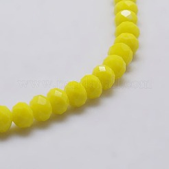 電気メッキガラスビーズ連売り  多面カット  ロンデル  ミックスカラー  3x2mm  穴：0.5mm  約147個/連  13インチ&nbsp;EGLA-J047-3x2mm-M