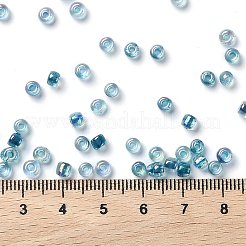 288g24色ガラスシードビーズ  ラウンド  ミックスカラー  6/0  4~5x2.5~4.5mm  穴：1.2~1.5mm  12 G /カラー&nbsp;SEED-JQ0005-01E-4mm