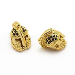 Brass Micro Pave Grade AAA Cubic Zirconia Beads&nbsp;ZIRC-G100-32-NR