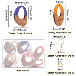 DIY Dangle Earring Making Kits&nbsp;RESI-OC0001-22