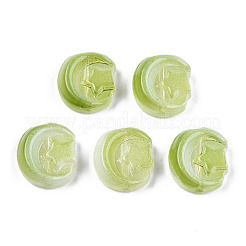 Transparent Spray Painted Glass Beads&nbsp;GLAA-N035-036-C03