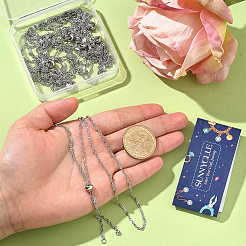 10Pcs 304 Stainless Steel Singapore Chain Necklace Making&nbsp;AJEW-SC0004-01