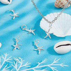 5Pcs 925 Sterling Silver Pendants&nbsp;STER-BBC0001-20