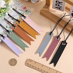 16Pcs 8 Colors Leather Bookmarks&nbsp;AJEW-CP0007-55