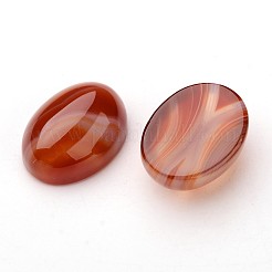 Natural Striped Agate/Banded Agate Oval Cabochons&nbsp;X-G-L394-02-18x13mm
