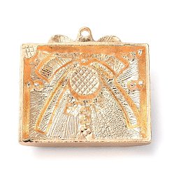 Christmas Zinc Alloy Rhinestone Pendnats&nbsp;PALLOY-K008-02C-KCG