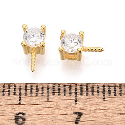 925 Sterling Silver & Clear Cubic Zirconia Peg Bails&nbsp;STER-T008-72G