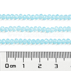Baking Paint Transparent Glass Beads Strands&nbsp;DGLA-A034-J2mm-B02