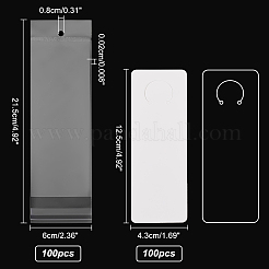 100Pcs Blank Paper Keychain Display Cards&nbsp;OPC-PH0001-34