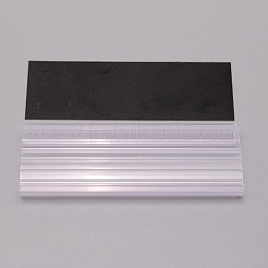 アクリル値札  紙カード付き  長方形  ブラック  35x100x12mm&nbsp;AJEW-WH0013-31B