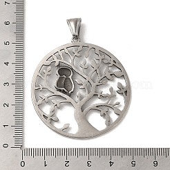 304 Stainless Steel Rhinestone Pendants&nbsp;STAS-U001-02AS