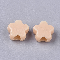 Opaque Acrylic European Beads&nbsp;MACR-N008-02