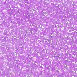 6/0 Inside Colours Fringe Glass Seed Beads&nbsp;SEED-A034-03B