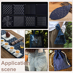 刺繍ツールセット  アクリル描画線テンプレートを含む  ポリコットン刺繍糸  ゴム製の使い捨て指サック  鉄製の毛糸針と指ぬきリング  ミックスカラー  119.5x119.5x2.5~3mm  4個/セット  1セット&nbsp;EMBR-BC0001-06