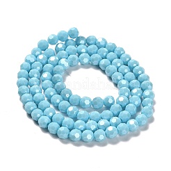 Electroplate Opaque Glass Beads Strands&nbsp;EGLA-A035-P6mm-A08