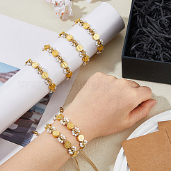 6Pcs Alloy & Glass Seed Bead Braided Bracelets&nbsp;BJEW-DC00025