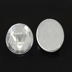 Imitation Taiwan Acrylic Rhinestone Cabochons&nbsp;GACR-A008-18x25mm-01