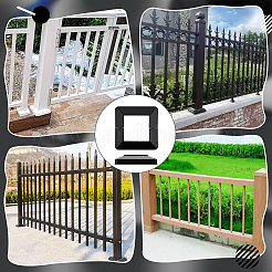 15Pcs Polypropylene Guardrail Foot Cover&nbsp;FIND-WA0001-02