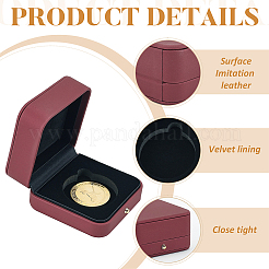 Imitation Leather Storage Box with Velvet Inside&nbsp;CON-WH0095-77B-01
