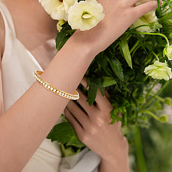 4Pcs 2 Colors C-Shaped 201 Stainless Steel Grooved Cuff Bangles&nbsp;BJEW-SC0001-65