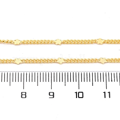 女性用真鍮カーブチェーンネックレス  304ステンレススチール製カニカン付き  ラックめっき  鉛フリー＆カドミウムフリー  長持ちメッキ  18KGP本金メッキ  17.68インチ（44.9cm）&nbsp;NJEW-D302-09G