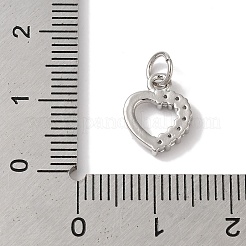 Rack Plating Brass & Clear Cubic Zirconia Pendants&nbsp;KK-L216-013P