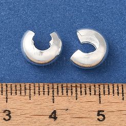 Brass Crimp Bead Cover&nbsp;KK-K383-07B-S