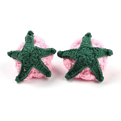 綿編み造花  装飾アクセサリー  パールピンク  56x61.5x39mm&nbsp;DIY-P082-01C