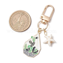 Pot Culture Alloy Enamel Pendant Decorations&nbsp;HJEW-JM03286
