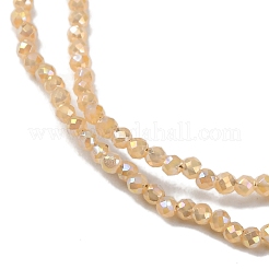 Transparent Electroplate Glass Beads Strands&nbsp;LS-EGLA-H107-01A-AB08