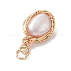 Natural Cultured Freshwater Pearl Potato Pendants&nbsp;PALLOY-JF04767