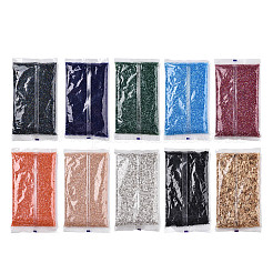 FGB Mixed Grade A Glass Bugle Beads & Hexagon Two Cut Beads&nbsp;GLAA-N001-01