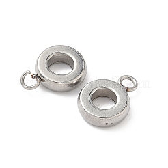 変色しない304ステンレススチールチューブベイル  ループベイル  ステンレス鋼色  12.3x9x2.8mm  穴：4.3mm&nbsp;STAS-E425-050C-P