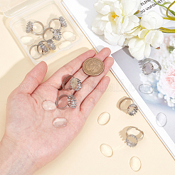 DIY Half Round Ring Making Kit&nbsp;DIY-AR0002-10