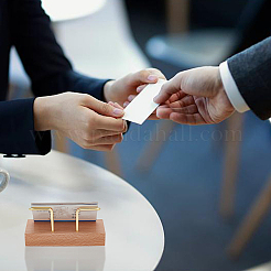 Wood Business Name Card Display Base&nbsp;AJEW-WH0323-92