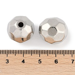 CCBプラスチックビーズ  ラウンド  多面カット  17x16.5mm  穴：3mm&nbsp;ALUM-U001-01B-08