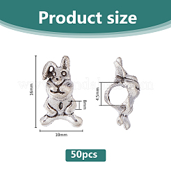 50Pcs Tibetan Style Alloy European Beads&nbsp;TIBEB-DC0001-12