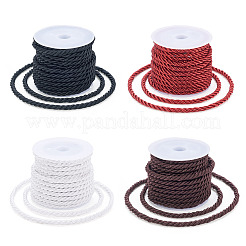 4 Rolls 4 Colors Polyester Cord&nbsp;OCOR-TA0002-63B