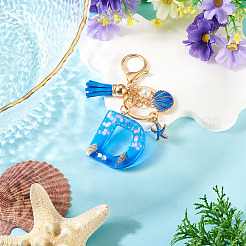 Star Resin & Shell Keychains&nbsp;KEYC-TAC00087-01D