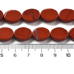 天然石レッドジャスパービーズ連売り  オーバル  14x10x5mm  穴：0.5mm  約28個/連  15.55''（39.5センチメートル）&nbsp;G-P559-B18-01