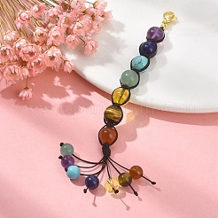 Chakra Gemstone Pendant Decorations&nbsp;HJEW-TA00078-01