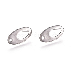 Non-Tarnish 304 Stainless Steel Stud Earring Findings&nbsp;STAS-M274-010P