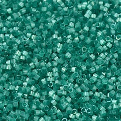 MIYUKIデリカビーズ  シリンダー  日本製シードビーズ  11/0  （db1813)アクアグリーンシルクサテン染め  1.3x1.6mm  穴：0.8mm  約2000個/10g&nbsp;X-SEED-J020-DB1813