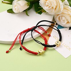 Adjustable Nylon Thread Braided Bead Bracelets Sets&nbsp;BJEW-JB05695