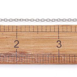 Non-Tarnish 3.28 Feet 304 Stainless Steel Cable Chains&nbsp;X-CHS-F006-02C-P