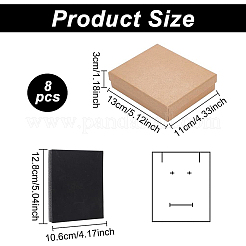 Kraft Paper Cardboard Jewelry Set Box&nbsp;CBOX-BC0001-11