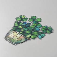 Acrylic Plant Pots Pendant Decorations&nbsp;AJEW-WH20007-74