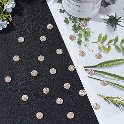 50Pcs Alloy Glass Crystal Rhinestone Cabochons&nbsp;PALLOY-AR0001-14G